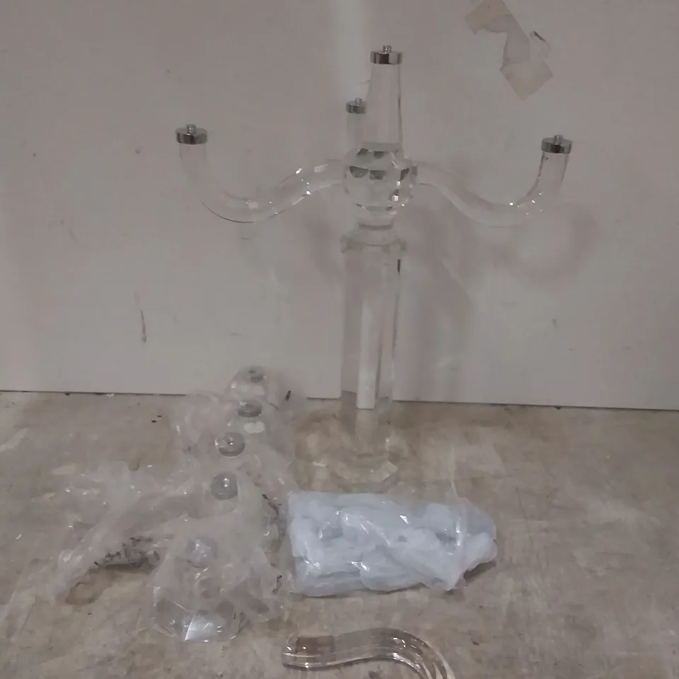 BOXED JULIEN MACDONALD CRYSTAL CANDELABRA 