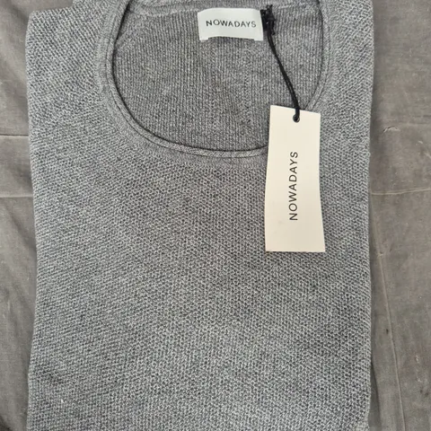 NOWADAYS LONG SLEEVE TOP IN GREY SIZE LARGE