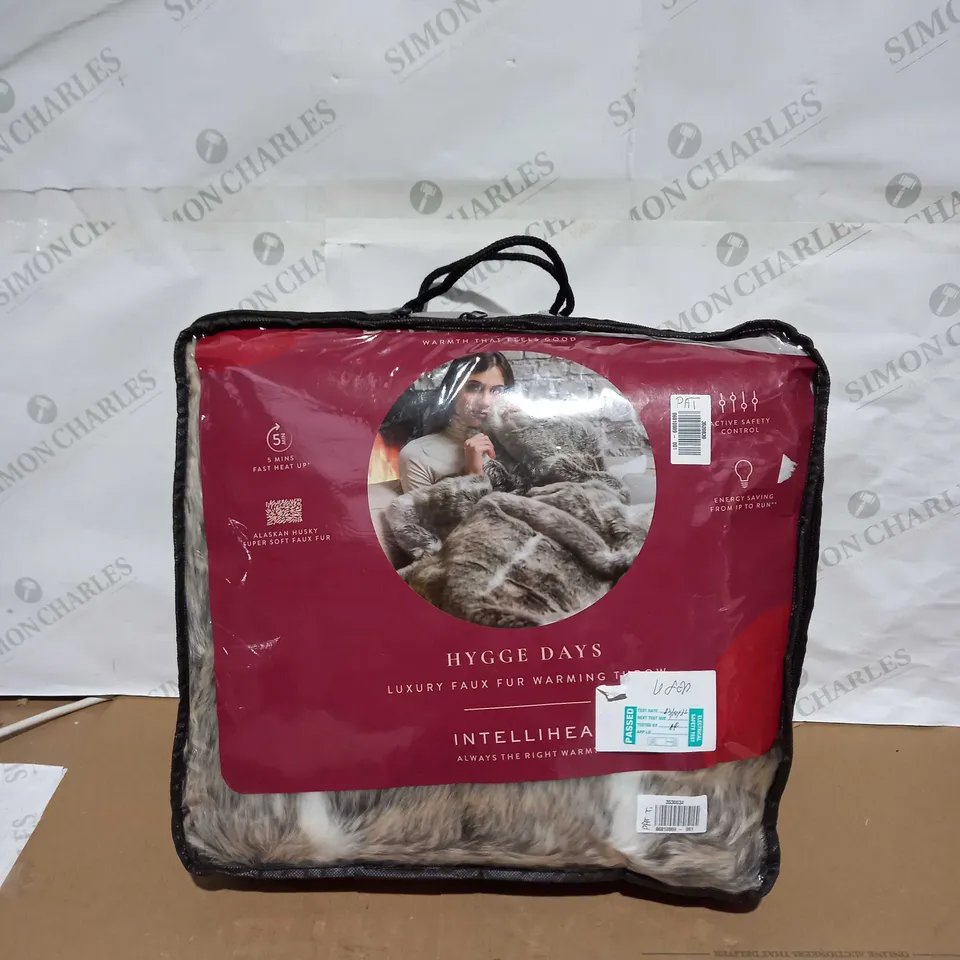 HYGGE DAYS LUXURY FAUX FUR WARMING THROW 