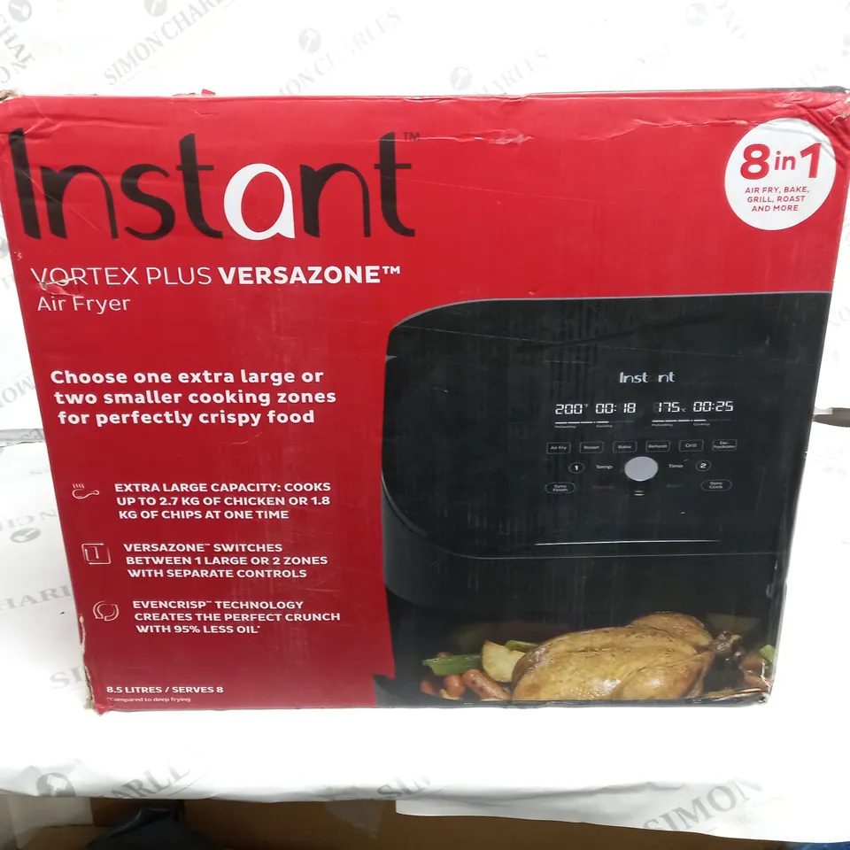 BOXED INSTANT VORTEX PLUS VERSAZONE AIR FRYER 