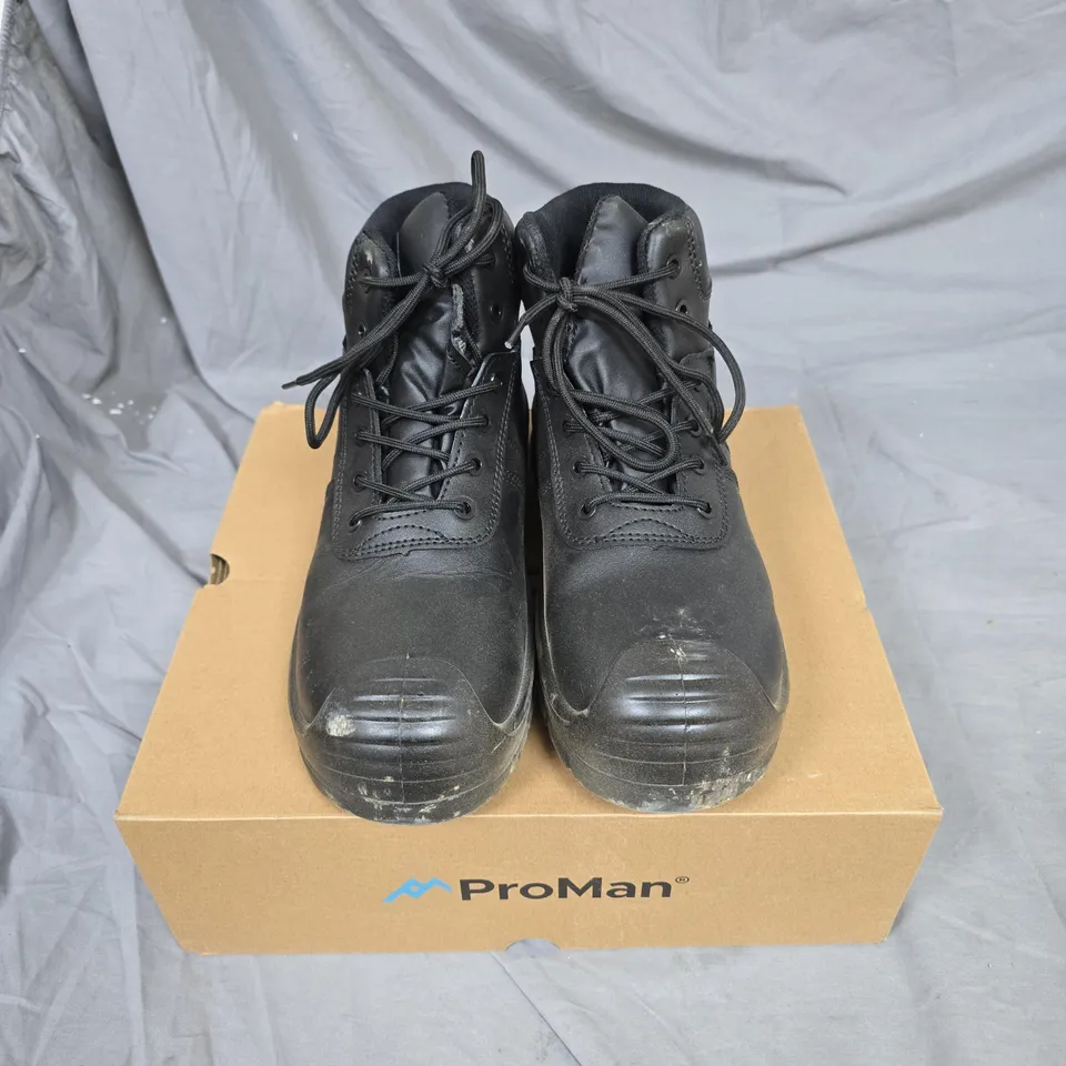 PROMAN PM4008 BALTIMORE WATERPROOF SAFETY BOOT – BLACK, UK 9
