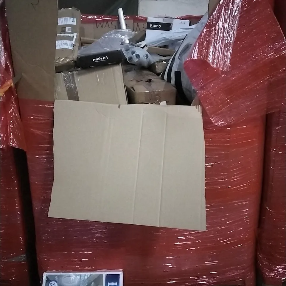 PALLET OF HOUSEHOLD ITEMS TO INCLUDE LED 6W BULBS, LED CEILING LIGHT,CAT CLIMBING TREE,  3D PRINTER FILAMENT AND OTHER ASSORTED ITEMS...
