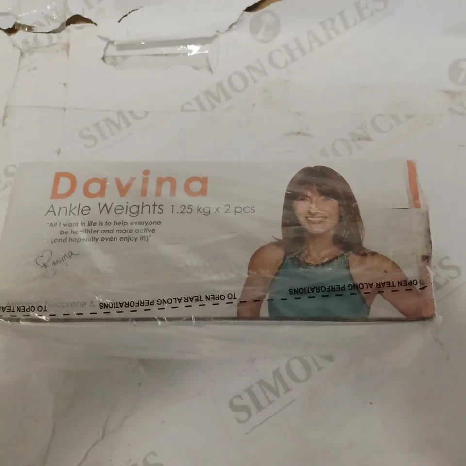 DAVINA FITNESS 2 X 1.25KG ANKLE WEIGHTS 