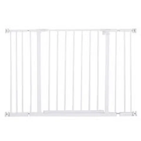 BOXED PAWHUT DOG GATE PET SAFETY GATE STAIR BARRIER PRESSURE FIT ADJUSTABLE 76-82/86-97/101-107 CM, WHITE