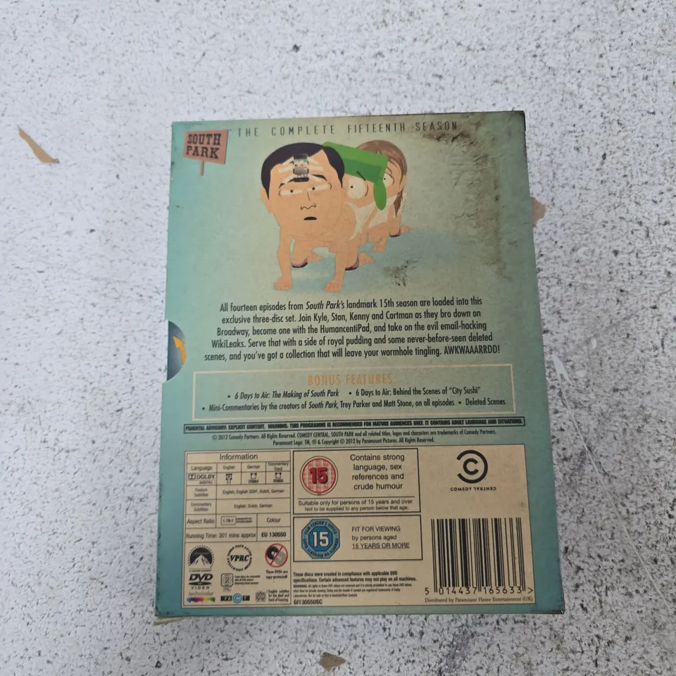 SOUTH PARK: THE COMPLETE FIFTEENTH SEASON - DVD BOX SET