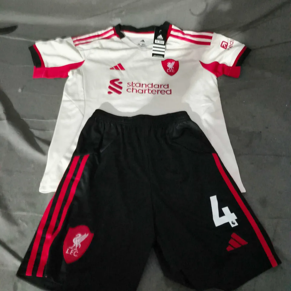 ADIDAS LIVERPOOL KIDS JERSEY AND SHORTS (#4 - VIRGIL) - UKL 28