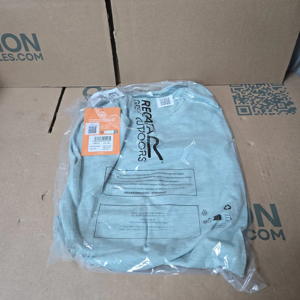 REGATTA FINGAL EDITION WOMENS T-SHIRT GREEN HAZE SIZE 20 BAGGED WITH TAGS