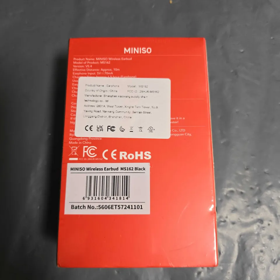 SEALED MINISO WIRELESS EARBUDS MS162