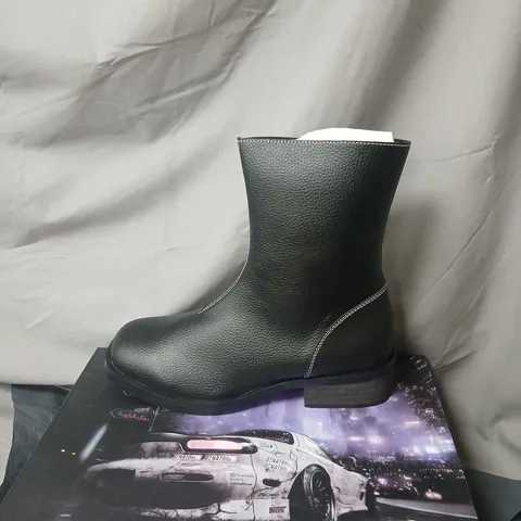 KOI NIGHT WARDEN MENS BOOTS - BLACK LEATHER, UK 9 (EU 43)