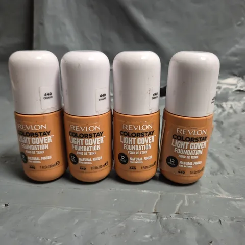 LOT OF APPROXIMATELY 55 REVLON COLOURSTAY LIGHT COVER 30ML FOUNDATIONS - 440 CARAMEL