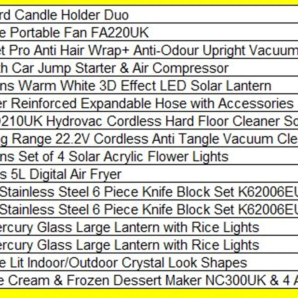 PALLET OF APPROXIMATELY 16 ASSORTED HOUSEHOLD AND GARDEN PRODUCTS TO INCLUDE;