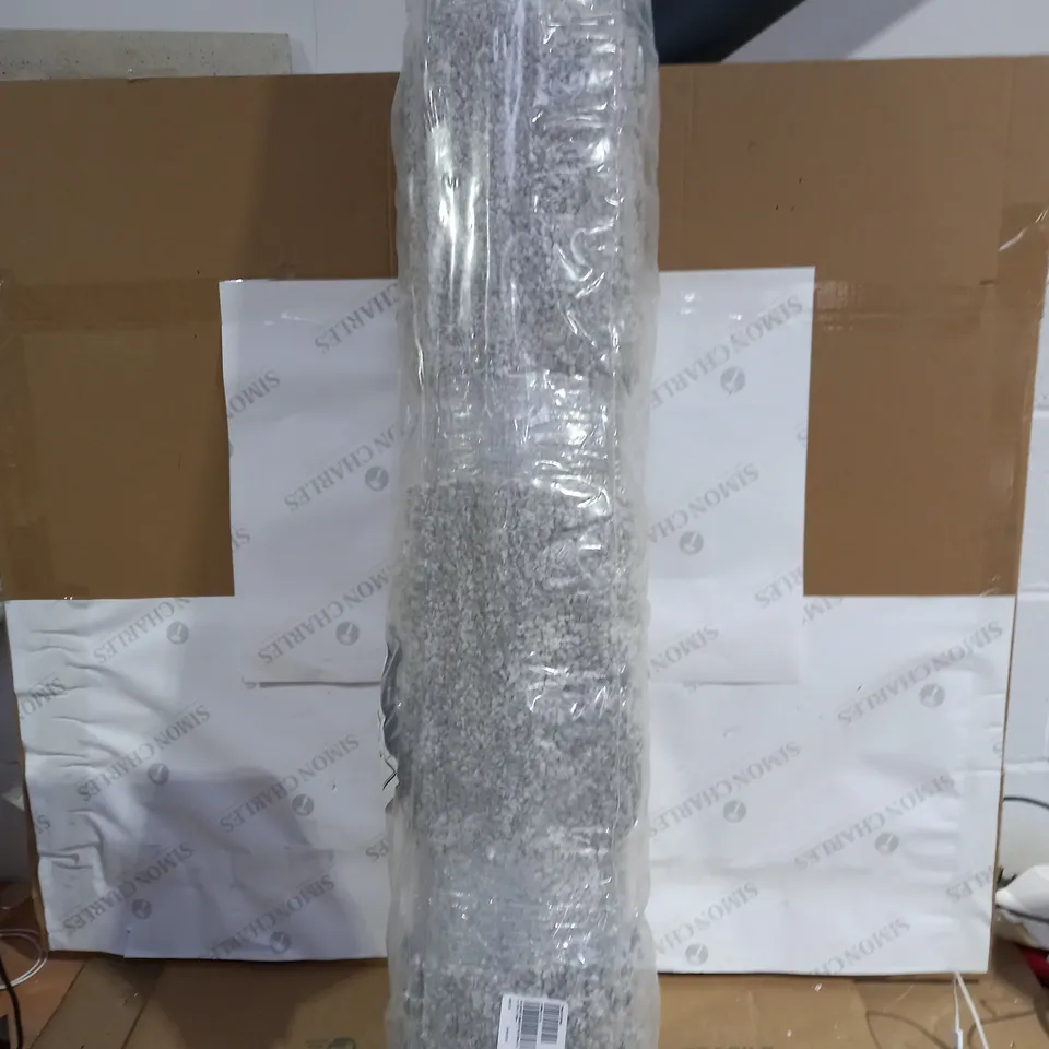 COZEE HOME JUNO SOFT SILVER GREY TWIST SHAGGY RUG  - 120X170CM COLLECTION ONLY