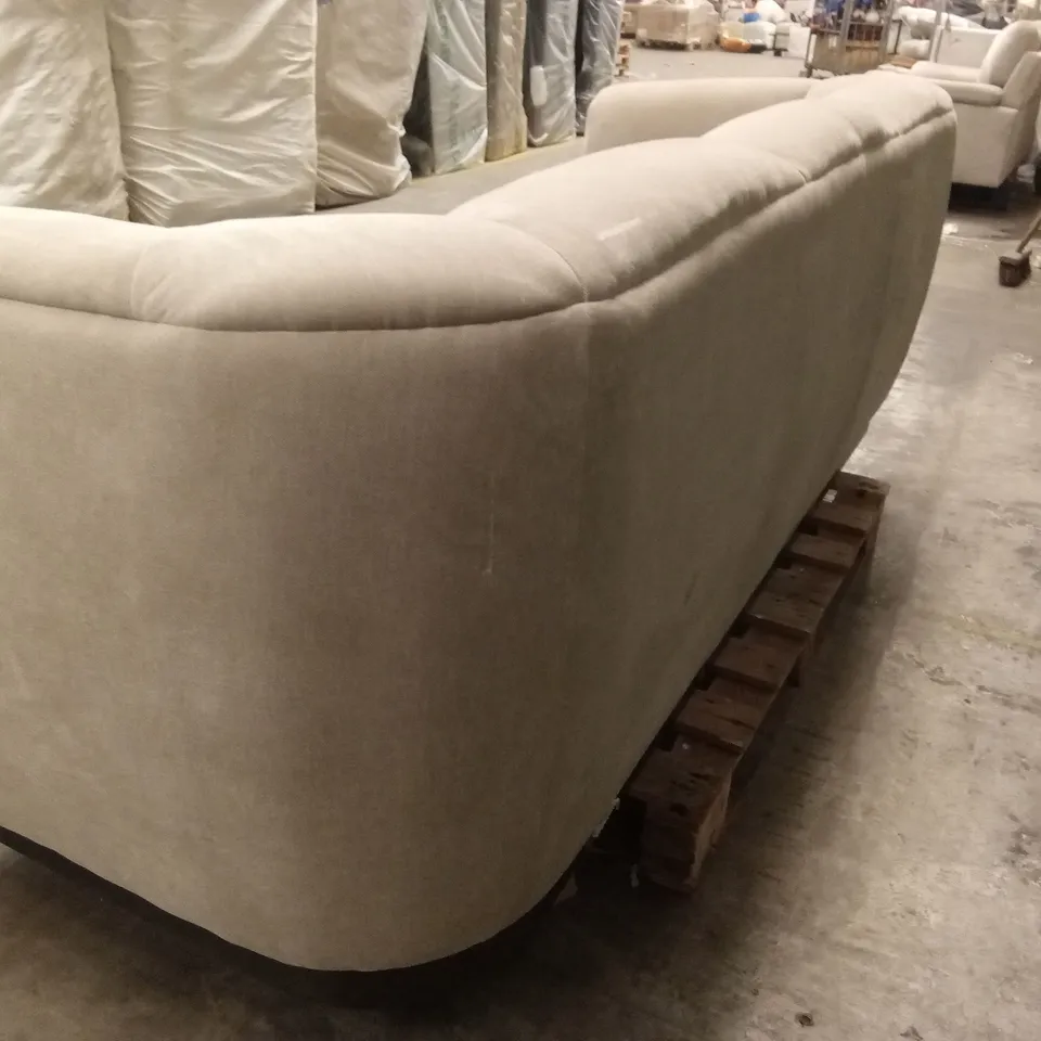 DANETTI TEAGAN CHAMPAGNE FABRIC 3 SEATER SOFA RRP £1799