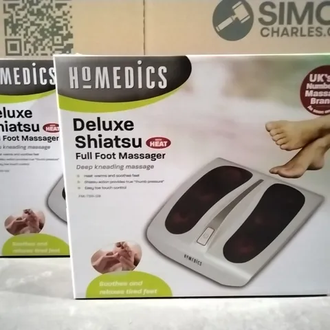 BOXED HOMEDICS DELUXE SHIATSU FOOT MASSAGER WITH HEAT FM-TS9-GB