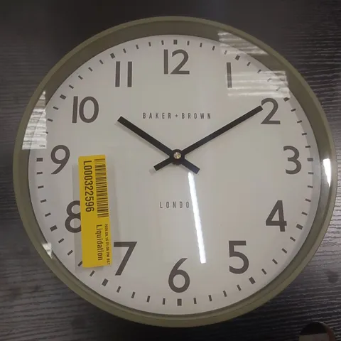 NORTON WALL CLOCK 30CM COLOUR: GREEN