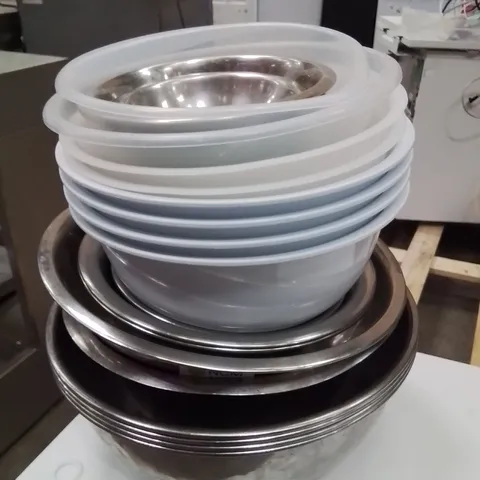 LARGE QUANTITY OF COMMERCIAL MIXING BOWLS 