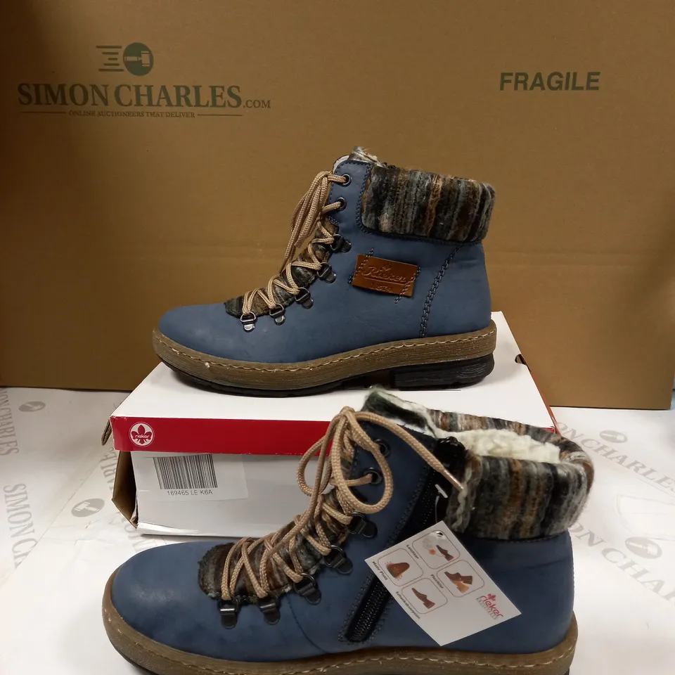 RIEKER LACE UP ANKLE BOOT 6.5