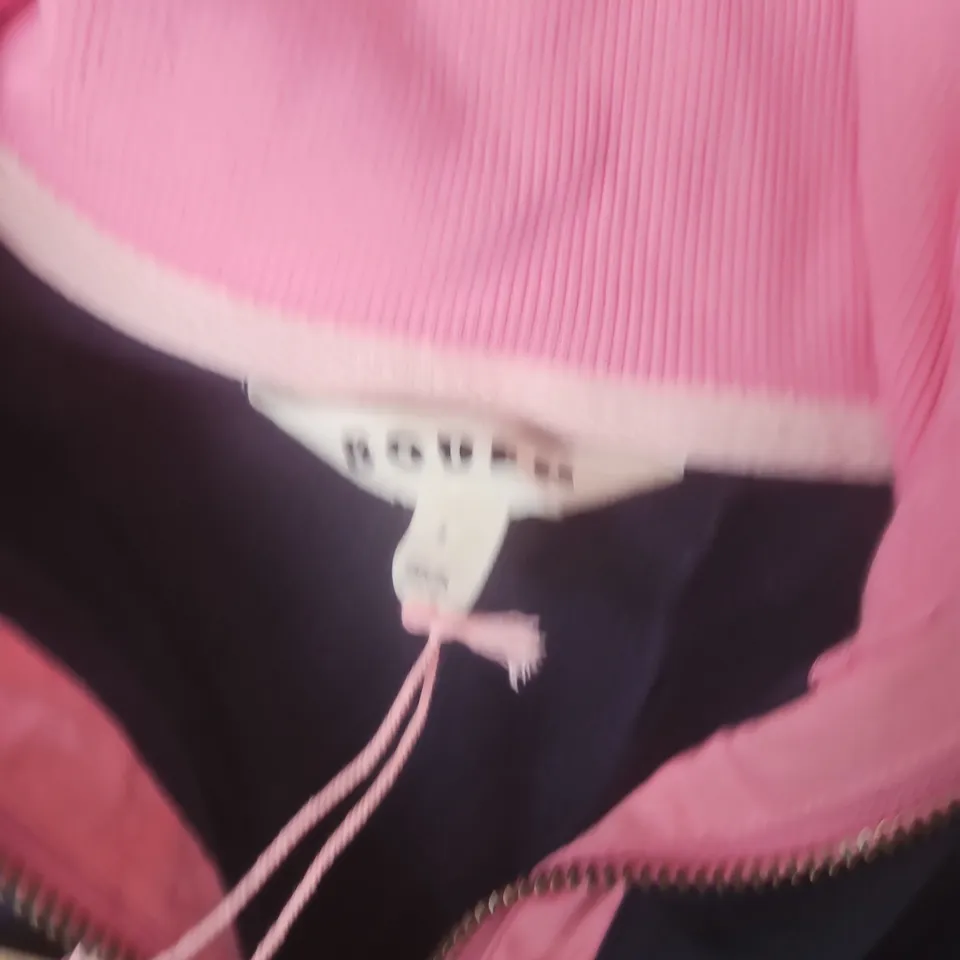 BODEN COLOURBLOCK SWEATSHIRT IN PINK/NAVY - MEDIUM