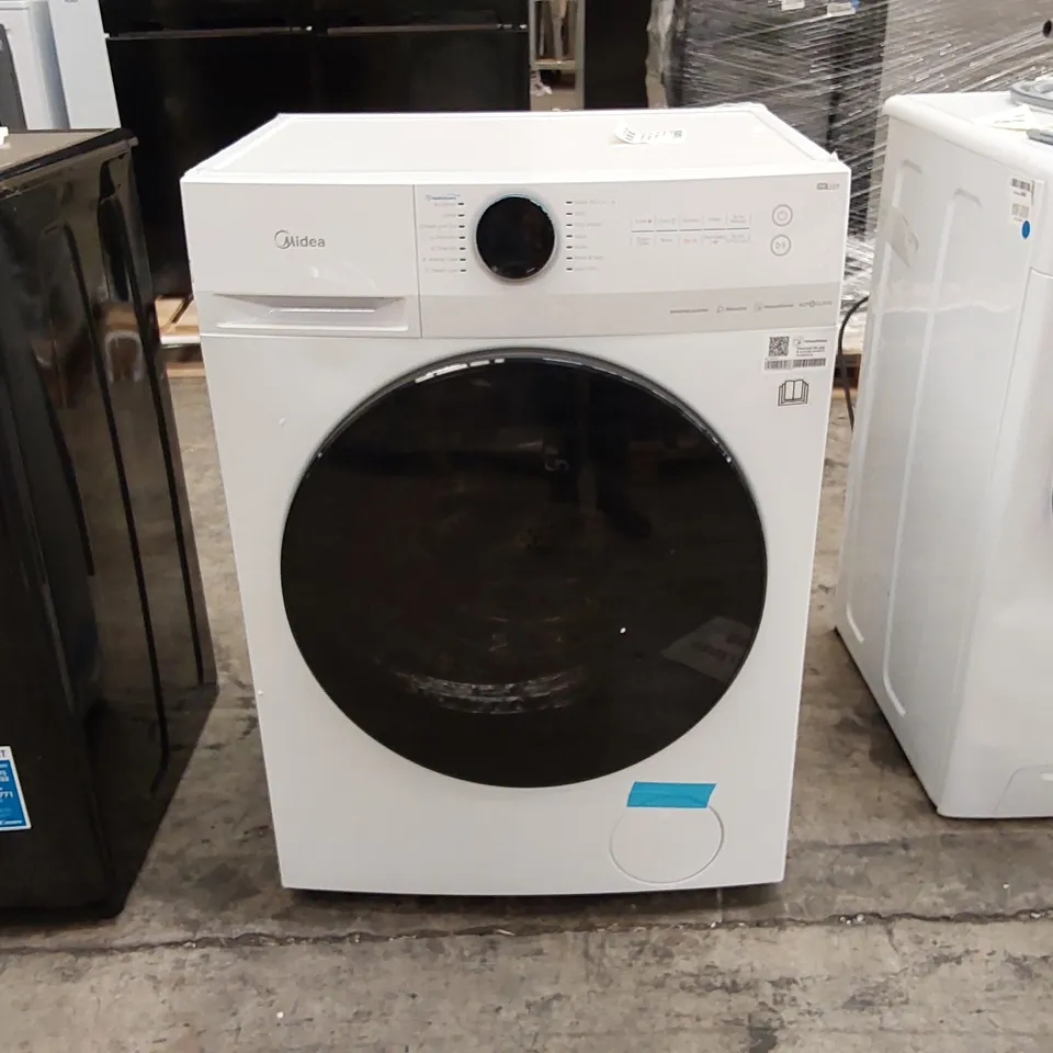 MIDEA MF20ED80WB FREESTANDING WASHER DRYER, BLDC MOTOR, BRIGHT LED DISPLAY LUNAR DIAL, HEALTH GUARD, STEAM, 1400RPM, 8KG/6KG LOAD, APP CONTROL, WHITE [ENERGY CLASS A]