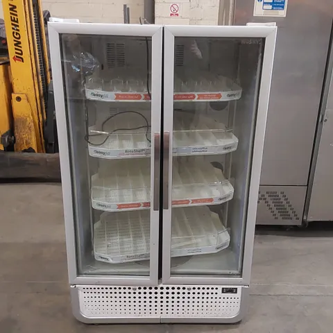 HUSKY COMMERCIAL DRINKS REFRIGERATOR WITH EASY FILL ROTO SHELF