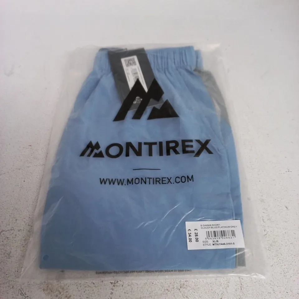 MONTIREX B GAMMA SHORT – CLOUDY BLUE/PLATINUM GREY, SIZE XL/B
