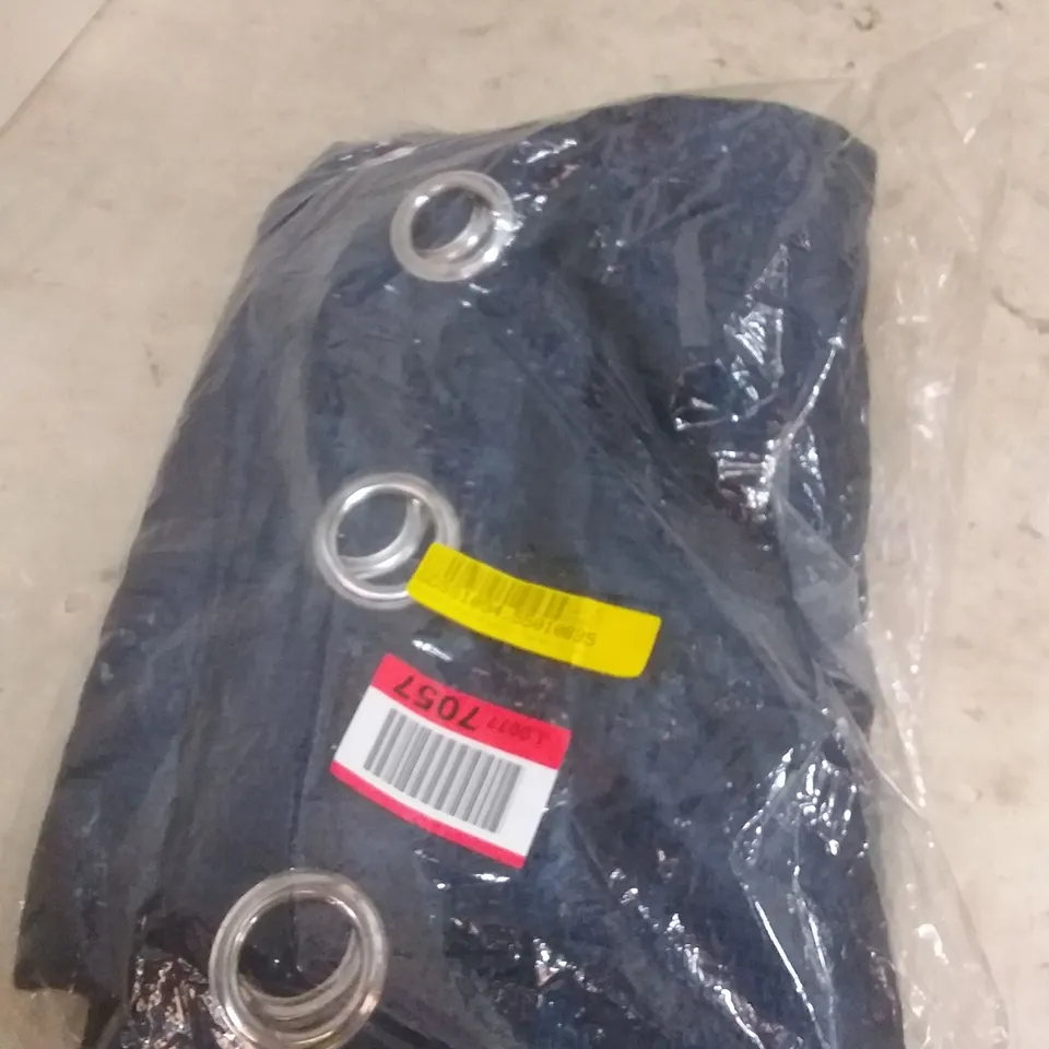 DANUBE EYELET BLACKOUT THERMAL CURTAINS COLOUR: DARK BLUE