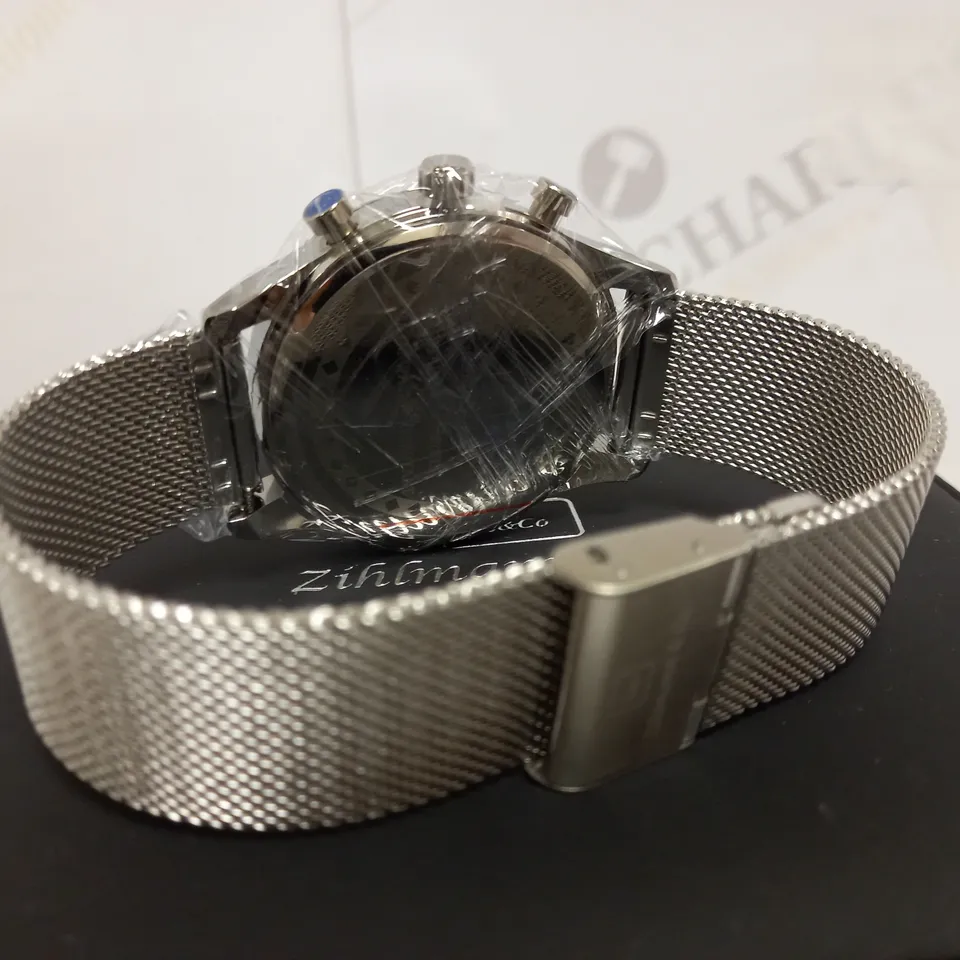 ZIHLMANN & CO TACHYMETER MESH STRAP WATCH
