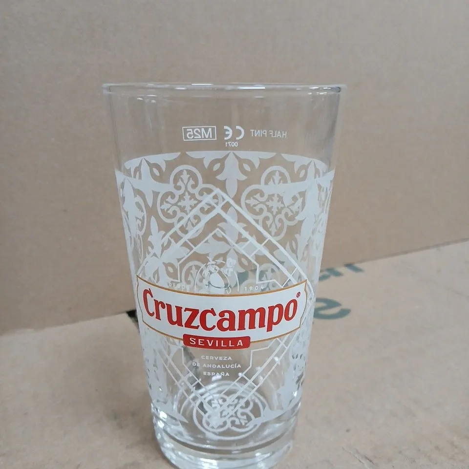 CRUZCAMPO SEVILLA BEER GLASSES – SET OF 12