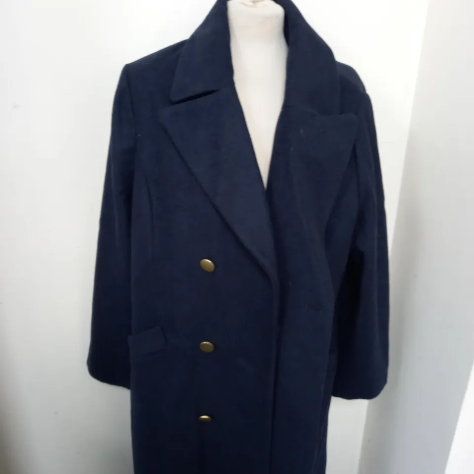 MONSOON LOLA SUSTAINABLE BELTED WOOL TRENCH COAT SIZE 22