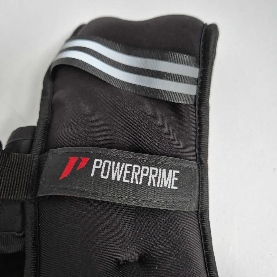 POWERPRIME BLACK TRAINING WEIGHT VEST – ADJUSTABLE WITH FRONT BUCKLE