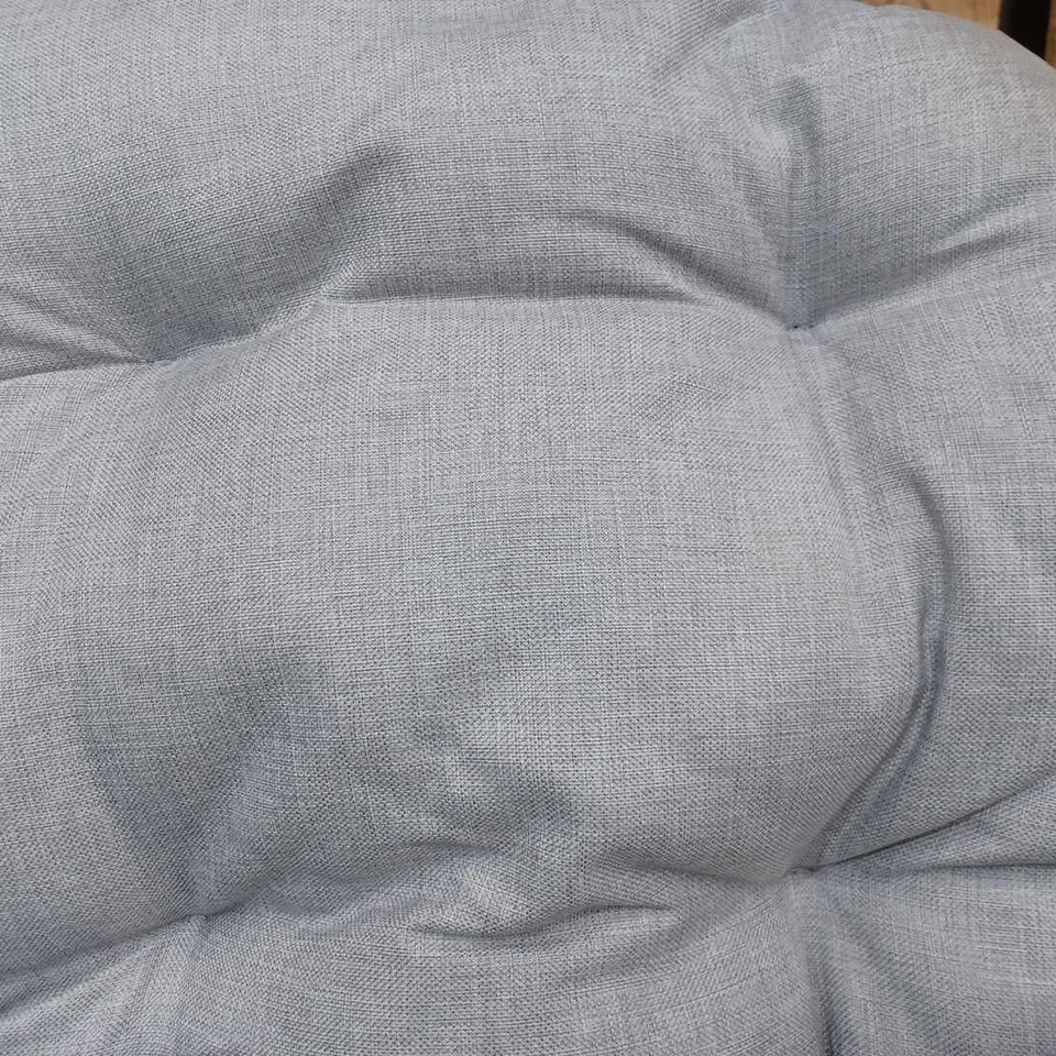 LARGE PADDED ROCKING/COCOON CHAIR - IN LIGHT GREY - COLLECTION ONLY