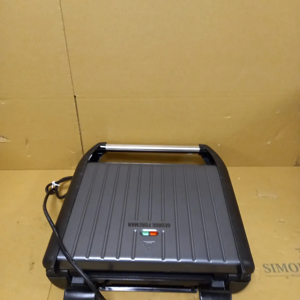 GEORGE FOREMAN LARGE GREY STEEL GRILL 25051