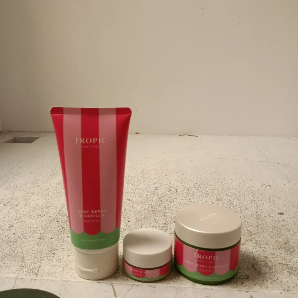 TROPIC VERY BERRY & VANILLA VELVET CONDITIONING BODY CARE SET – LIMITED EDITION