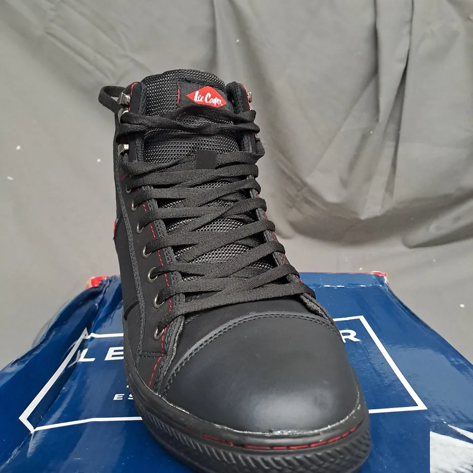 LEE COOPER HIGH TOP SHELL TOE WORK BOOTS - UK SIZE 7