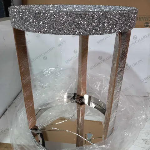 JULIEN MACDONALD ROUND CRYSTAL BAR CART - COLLECTION ONLY