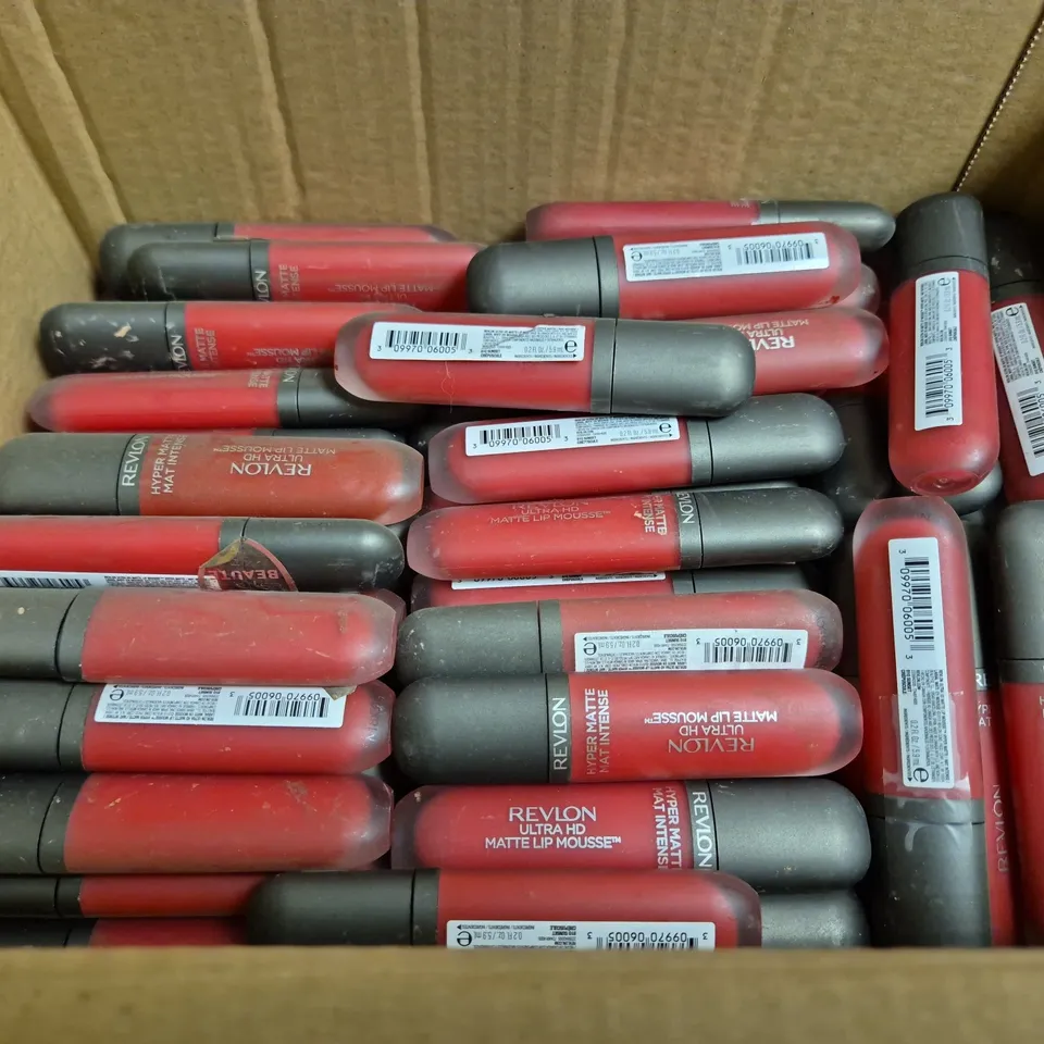 APPROXIMATELY 30 REVLON ULTRA HD MATTE LIP MOUSSE - ASSORTED SHADES - 5.9ML