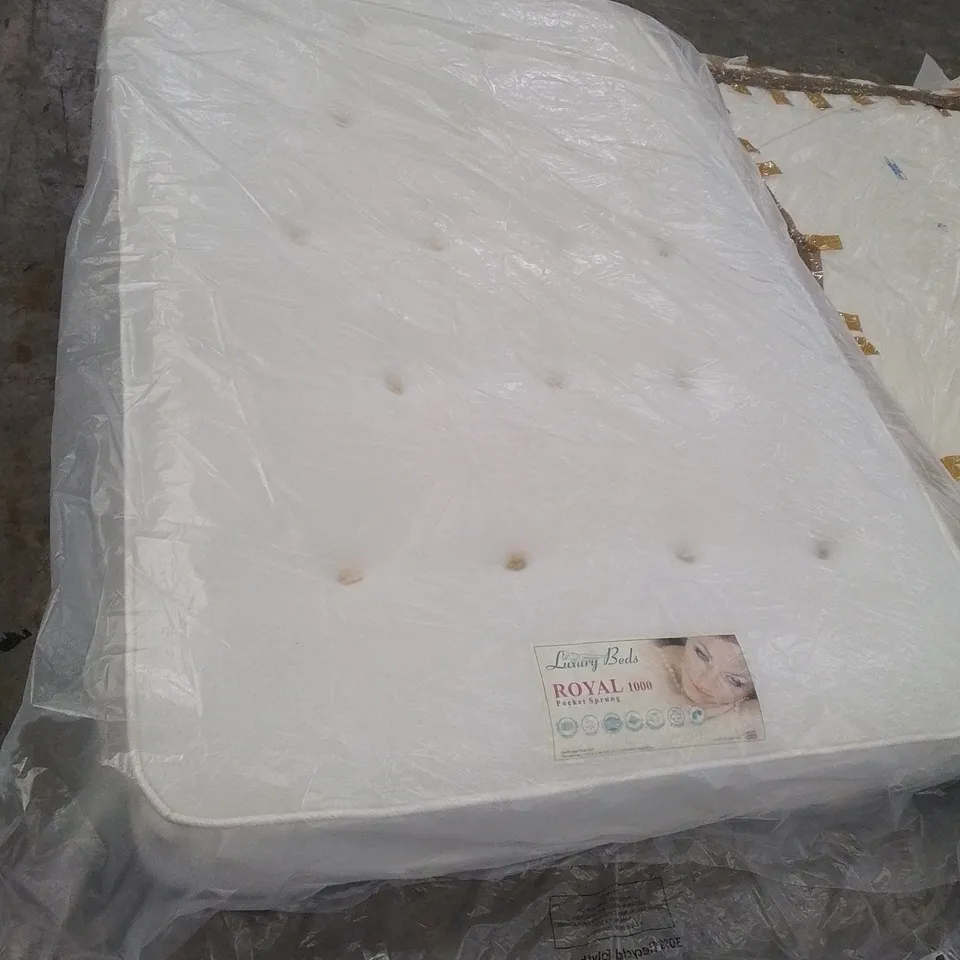 BAGGED ROYAL 1000 POCKET SPRUNG 4FT MATTRESS 