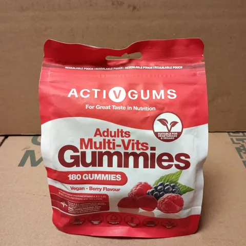 ACTIV GUMS ADULTS MULTI-VITS GUMMIES – BERRY FLAVOUR 
