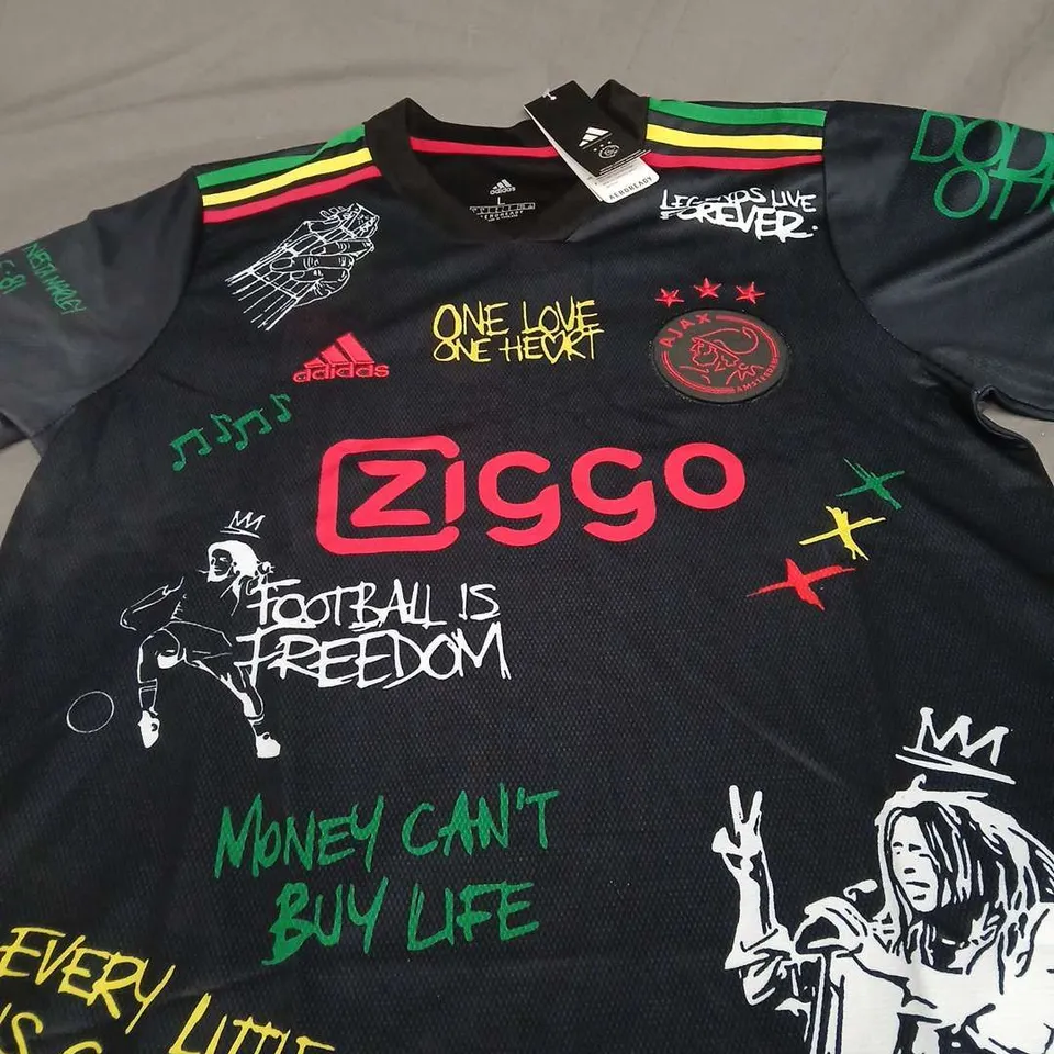 AJAX FC - BOB MARLEY LIMITED EDITION SHIRT SIZE L