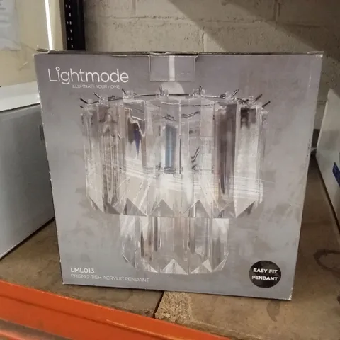 BOXED LIGHTMODE LMLO13 PRISM 2 TIER ACRYLIC PENDANT 