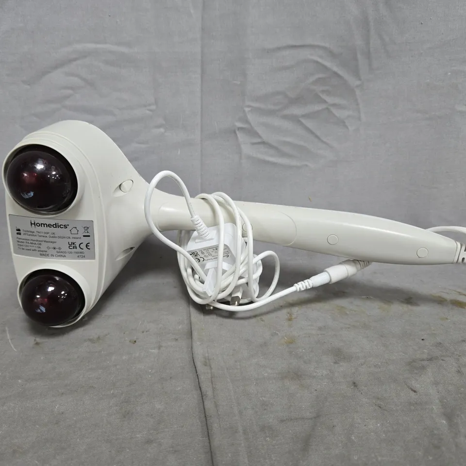 BOXED HOMEDICS COMPACT PERCUSSION MASSAGER WITH HEAT PA-MHA