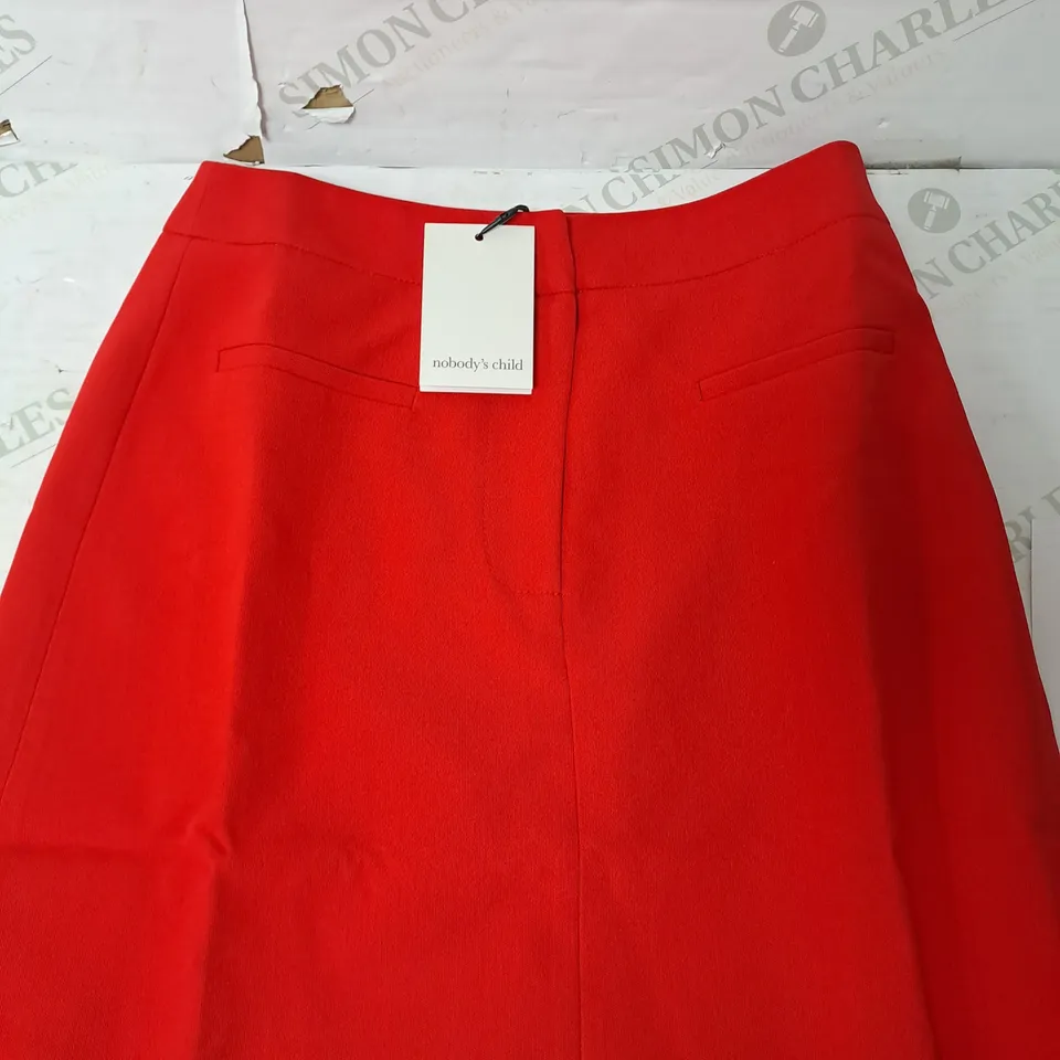 NOBODYS CHILD BERTIE TAILORED MINI SKIRT IN RED - UK 4 