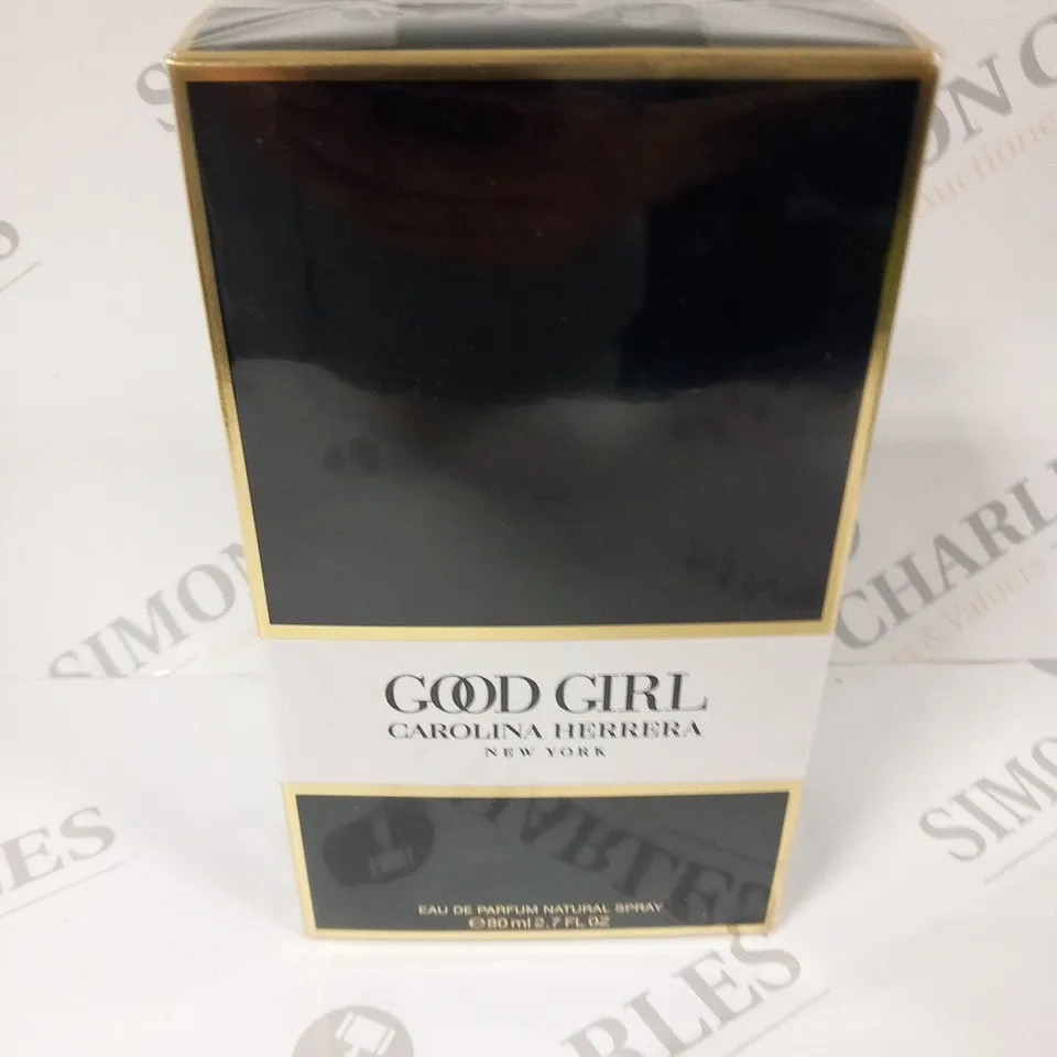 BOXED AND SEALED CAROLINA HERRERA GOOD GIRL EAU DE PARFUM 80ML