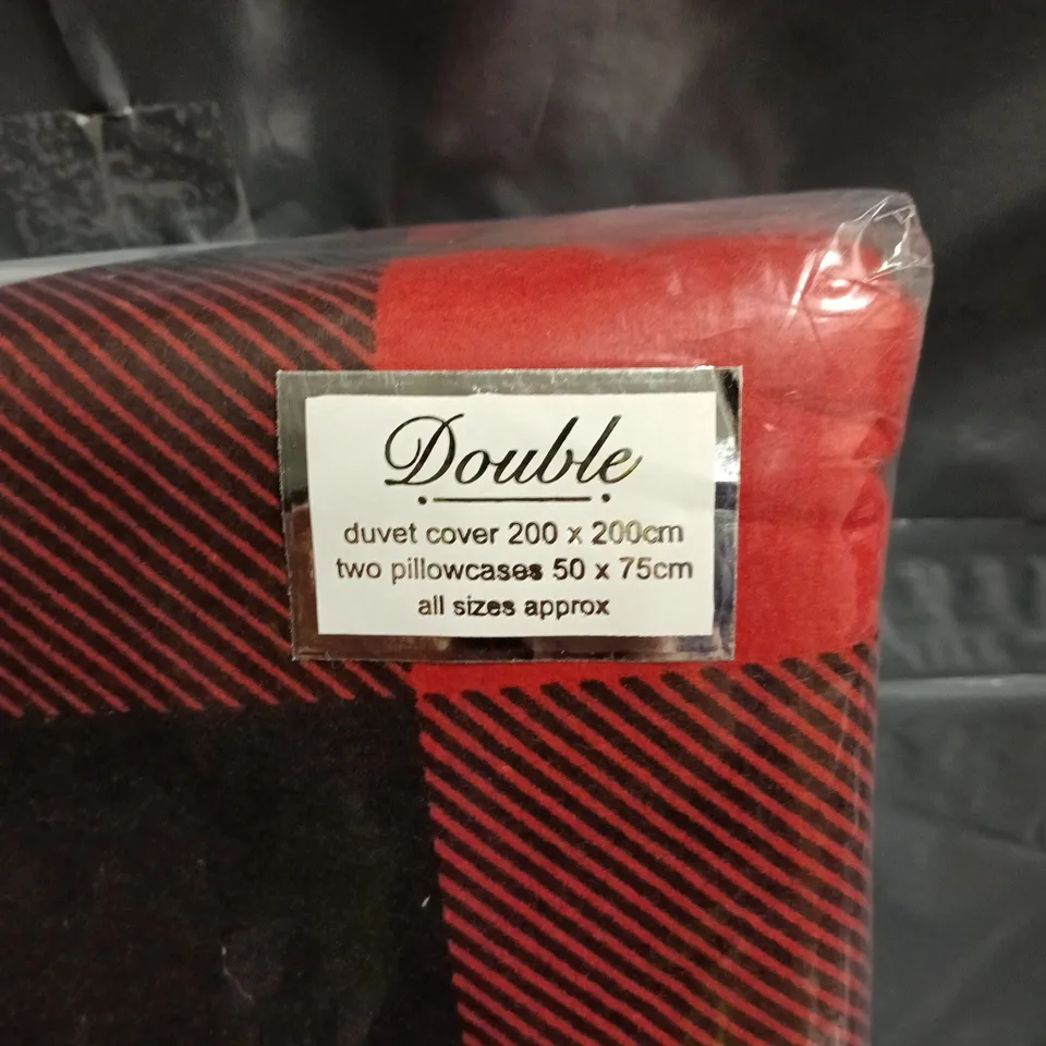 SO SOFT DUVET COVER SET – DOUBLE, PLAID, 200 X 200 CM. 2 PILLOWCASES 