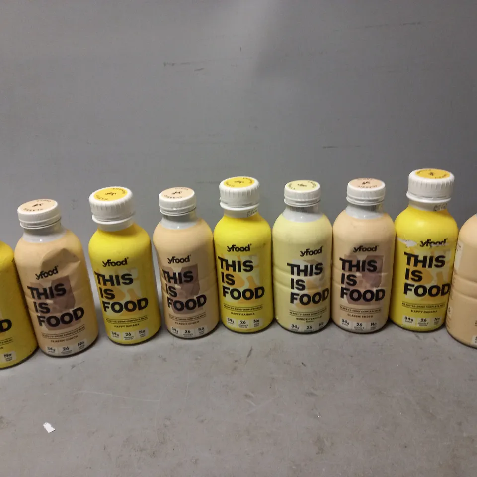 9 YFOOD COMPLETE MEAL DRINKS IN CHOCO AND BANANA 