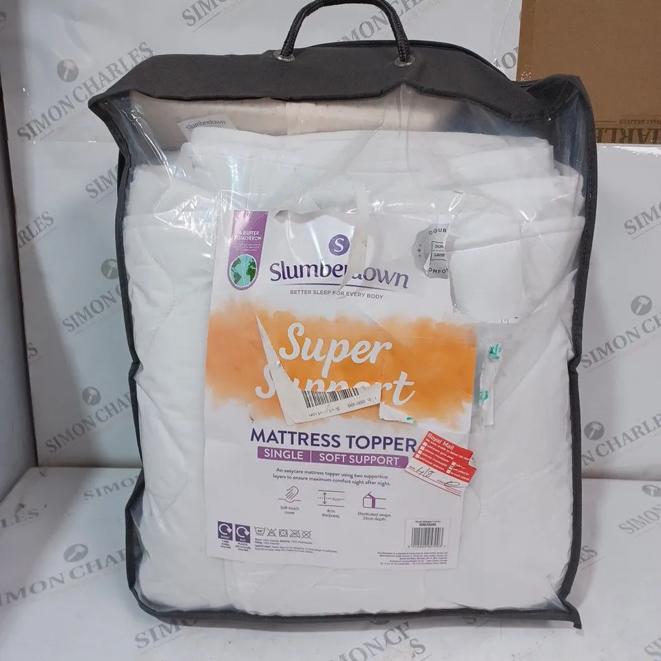 SLUMBERDOWN SUPER SUPPORT MATTRESS TOPPER - SINGLE 