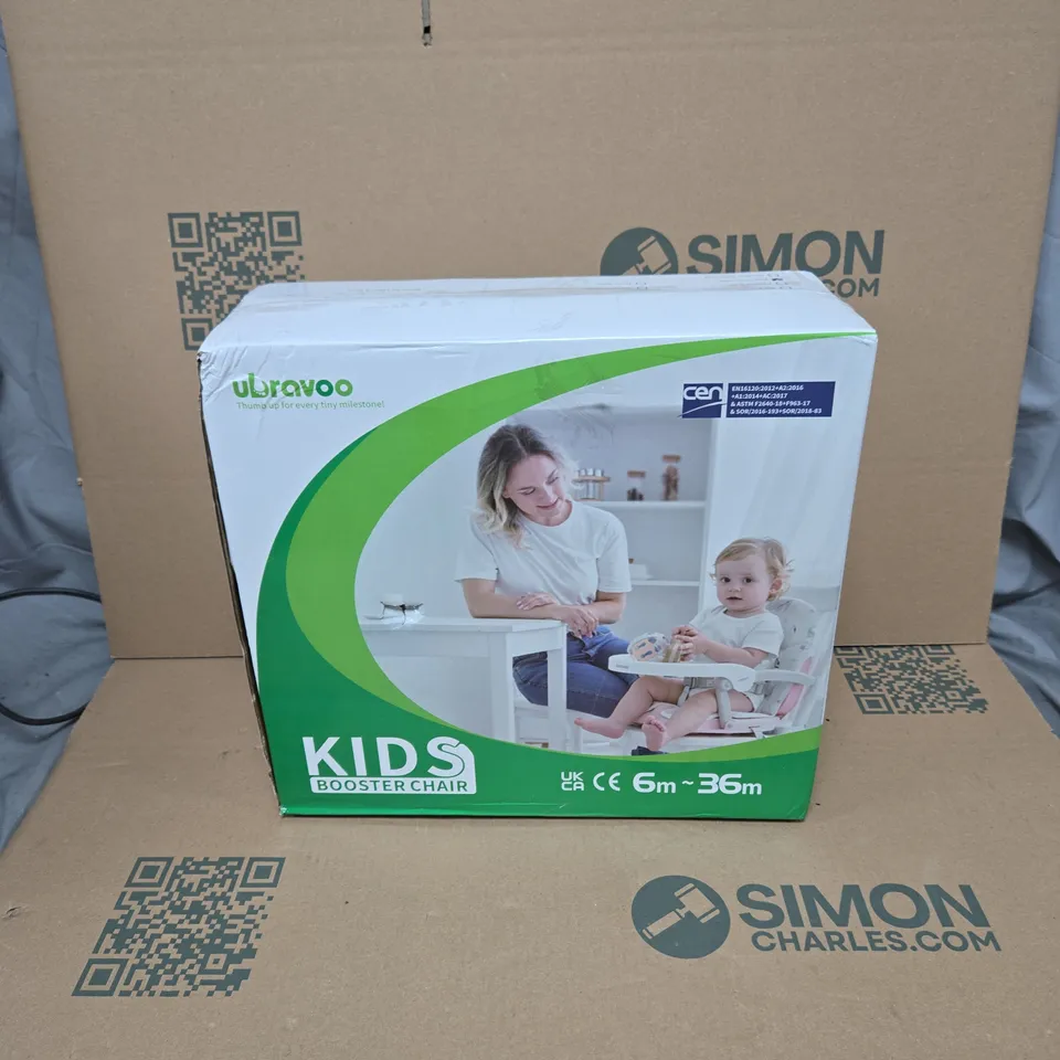 KIDS BOOSTER CHAIR (6M–36M) – BOXED UBRAVOO