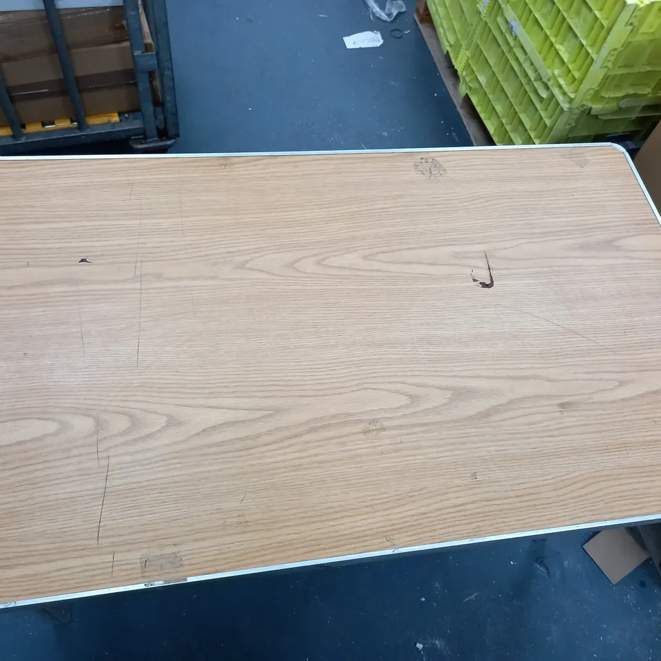 LOT OF 2 FOLDABLE TABLES ONE LARGE AND ONE SMALL - COLLECTION ONLY