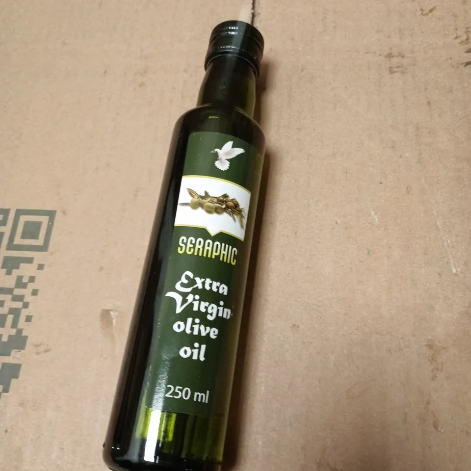 APPROXIMATELY 10  ASSORTED FOOD ITEMS INCLUDING SERRPHIC EXTRA VIRGIN OLIVE OIL AND NON FIZZY SWEET MIX 