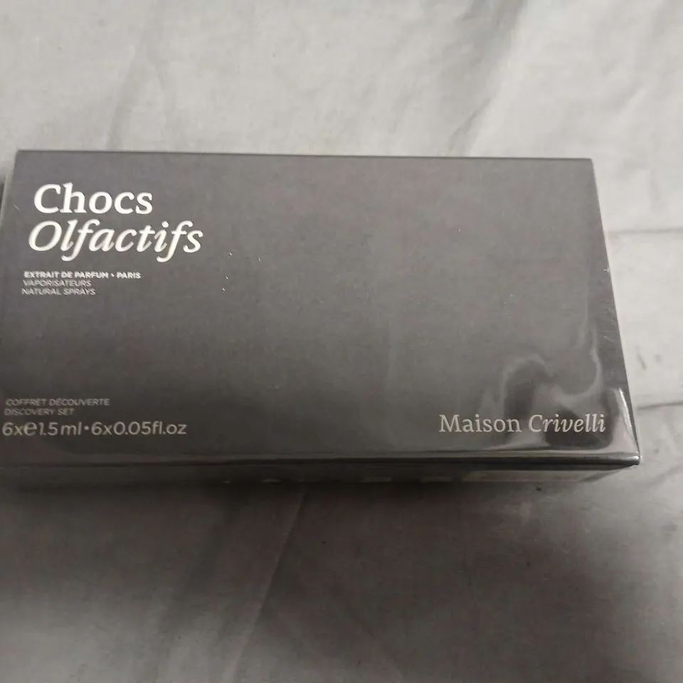 BOXED AND SEALED CHOCS OLFACTFS MAISON CRIVELLI 6 X 1.5ML